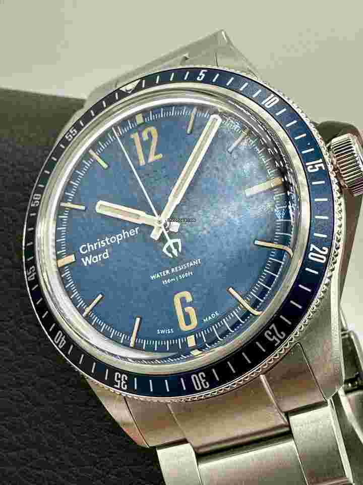 Christopher Ward
                           
                                 C65 TRIDENT DIVER BLUE SWISS AUTOMATIC 41MM 150M BRACELET