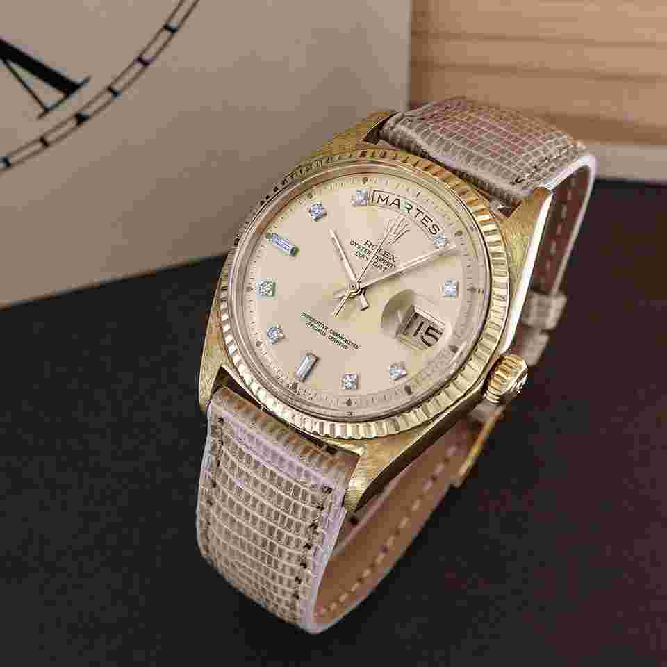 Rolex Day-Date 36
Vintage Day-Date ref.1803 18kt Yellow Gold Rare Sigma Diamond Dial from 1966
