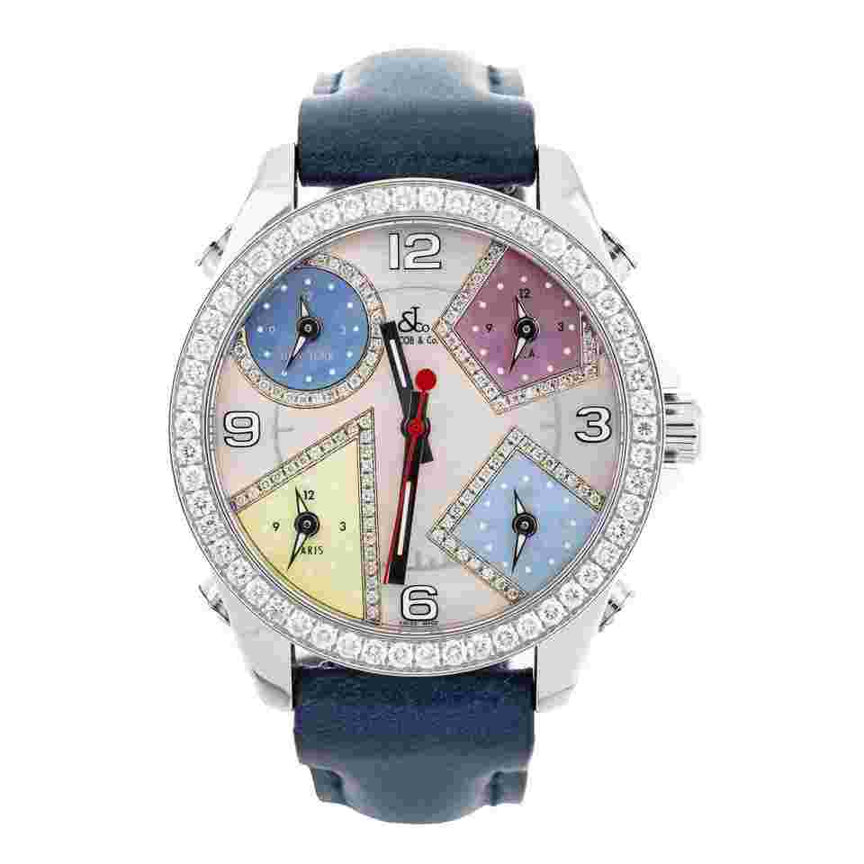 Jacob & Co. Five Time Zone
. Five Time Zone Stainless Steel MOP Dial 40mm JCM24DA Full Set
