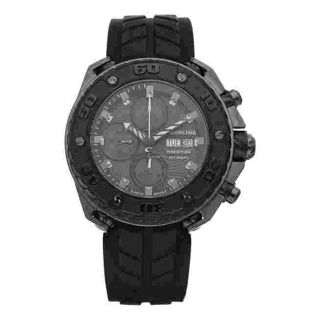 Stuhrling
                           
                                 Prestige Chrono Black PVD 46 mm Valjoux 7750 Automatic Wrist Watch