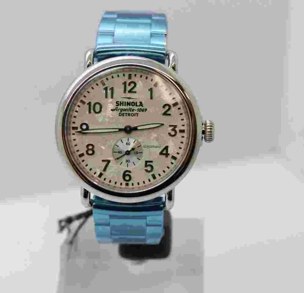 Shinola
                           
                                 Runwell 47mm Silver Dial Watch S0120223882