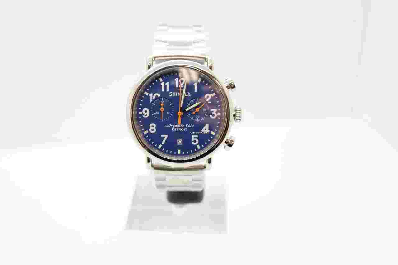 Shinola
                           
                                 Men's Runwell 2 Eye Chrono Bracelet Watch 41mm S0120283785