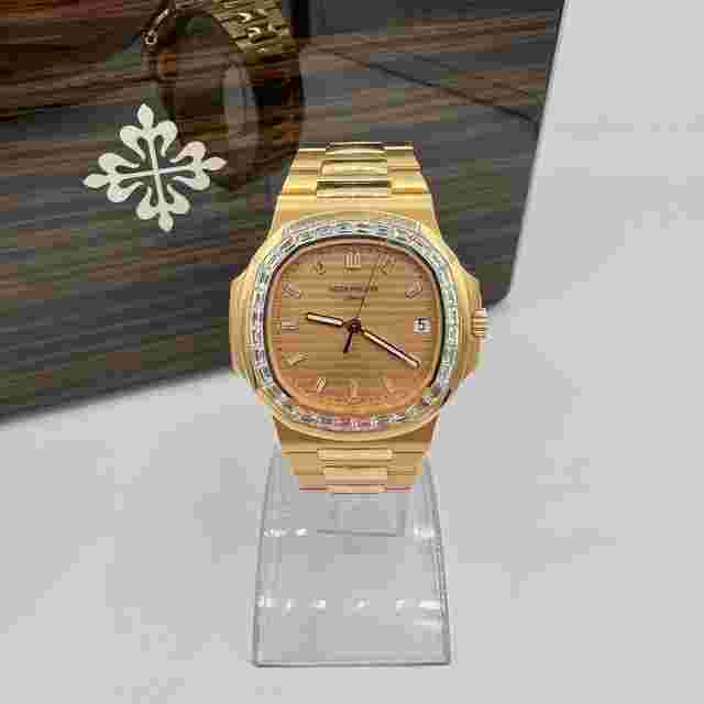 Patek Philippe Nautilus
                           
                                 Limited Edition Asprey Nautilus with Baguette Diamond Dial and Bezel