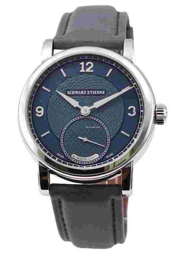 Schwarz Etienne
                           
                                 Roma Synergy 39mm in Steel - Limited to 50pcs on Blue Grey Leather Strap with Royal Blue Dial