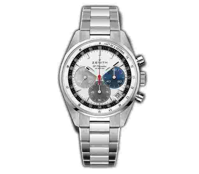 Zenith
                           
                                 Chronomaster 38mm EP Original Tri-Color White Dial on Stainless Steel Bracelet