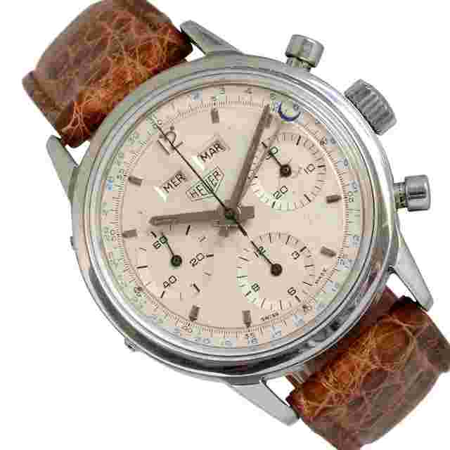 Heuer
                           
                                 Carrera 12 Dato Chronograph silver dial 1967's