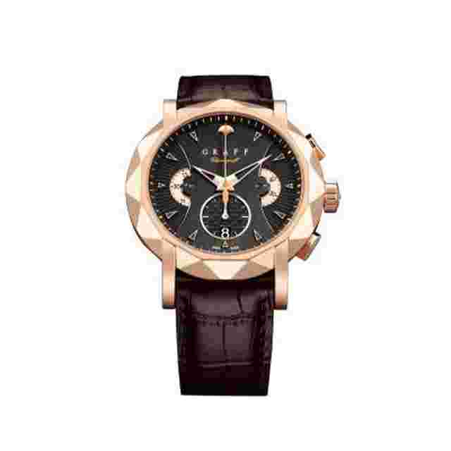 Graff Sport Chrono Chronograph 18K Rose Gold Men's Watch 