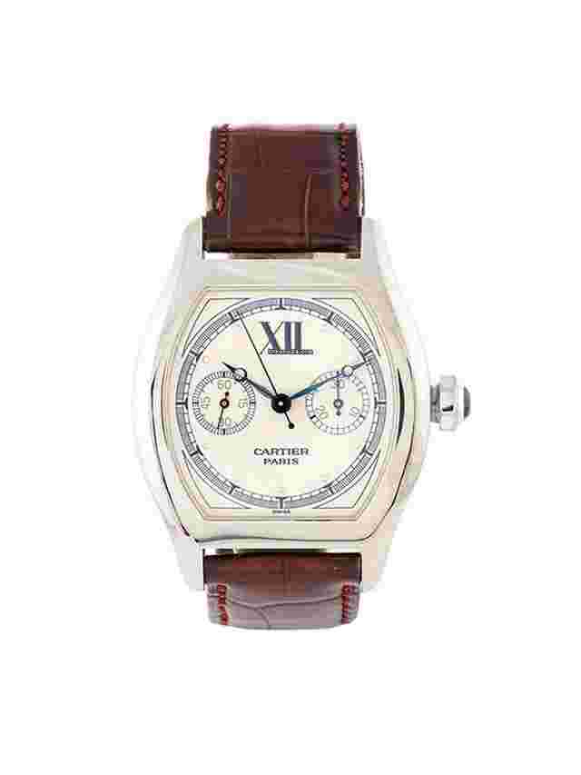 Cartier Tortue
                           
                                 MONOPOUSSOIR 27MM IN ORO BIANCO 18KT REF. 2396