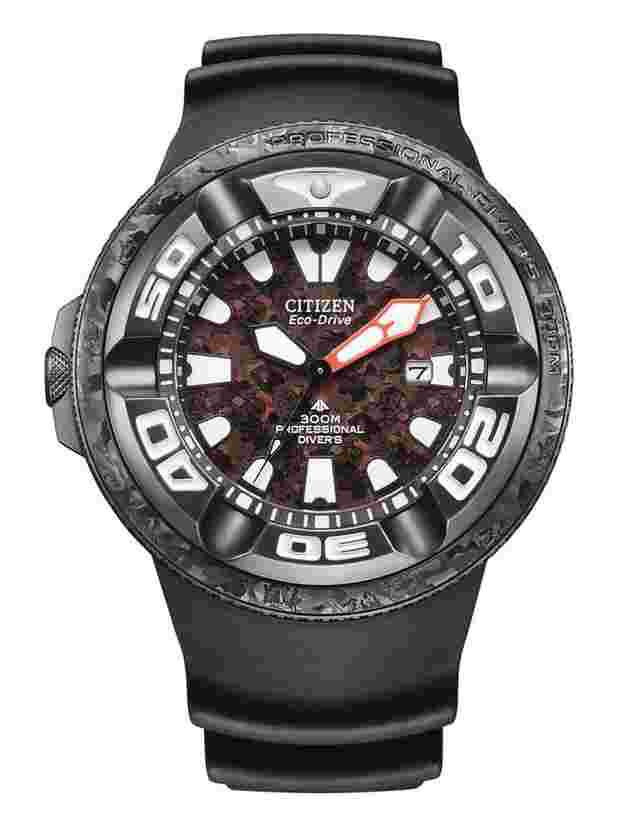 Citizen Godzilla Limited Edition 30atm Red dial Solar ref. BJ8059-03Z