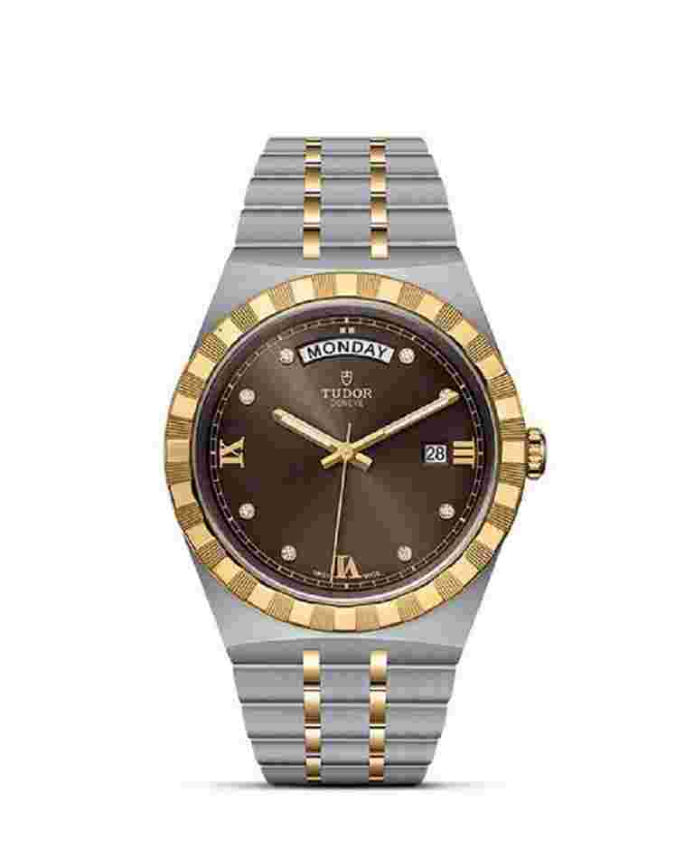 Tudor Royal
Unworn 2024 Royal Steel 18k Yellow Gold Diamonds 41mm Ref# M28603-0008 box and papers