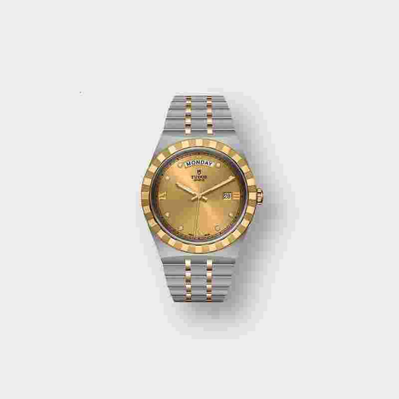 Tudor Royal
Unworn 2024 Royal Steel 18k Yellow Gold Diamonds 41mm Ref# M28603-0006 box and papers