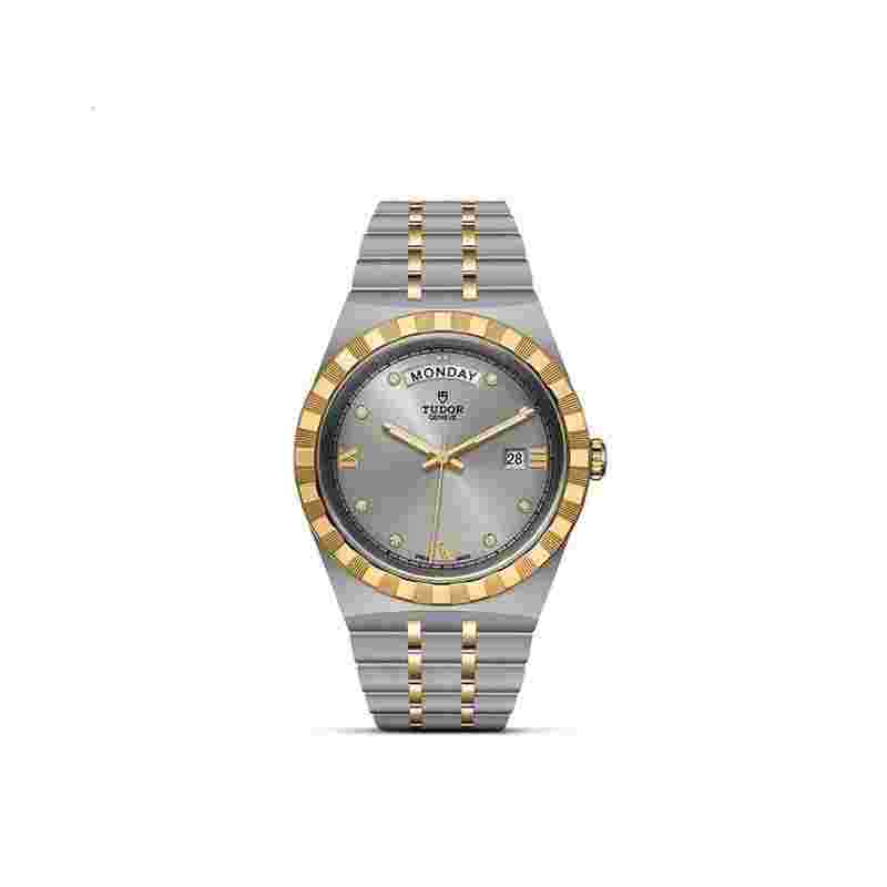 Tudor Royal
Unworn 2024 Royal Steel 18k Yellow Gold Diamonds 41mm Ref# M28603-0002 box and papers