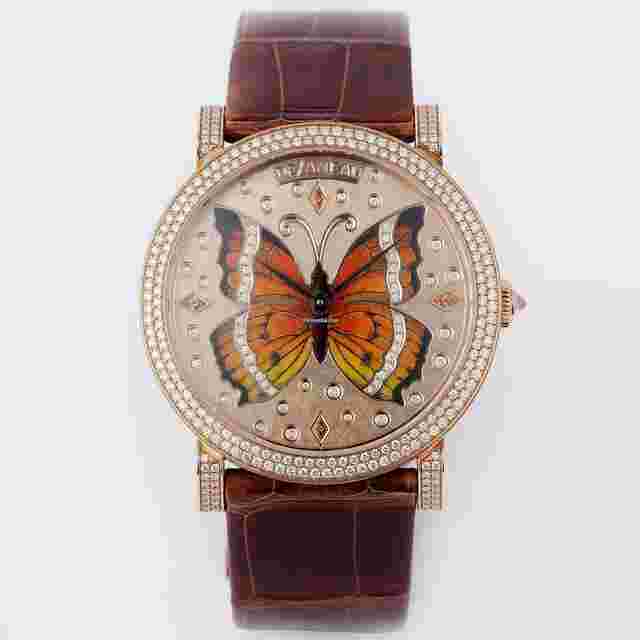 DeLaneau
                           
                                 Amazone Papillon Danaus | REF. XRD3D104 RG 58 PA001 09 CDS | Piece Unique | 18k Rose Gold | Box and Papers | RRP £104,500