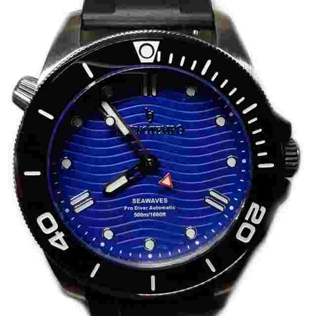 Tecnotempo "Unique is still Better" Seawaves 500m Diver CERAMIC BEZEL Helium valve. ''Happy is good on you''