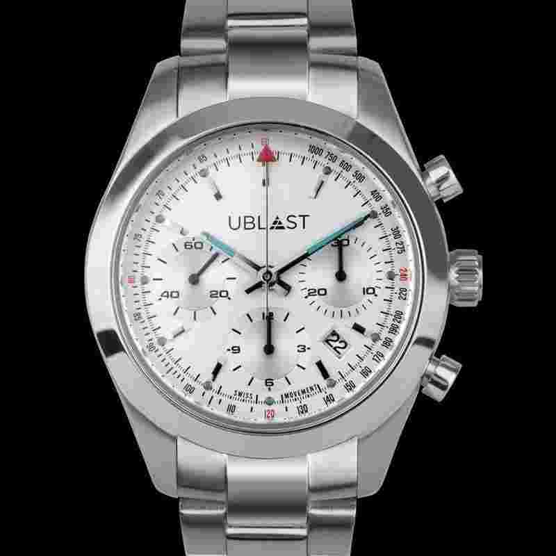 Ublast "Unique is still Better" + Watch Winder Box Explorer Swiss Movement Chronograph
