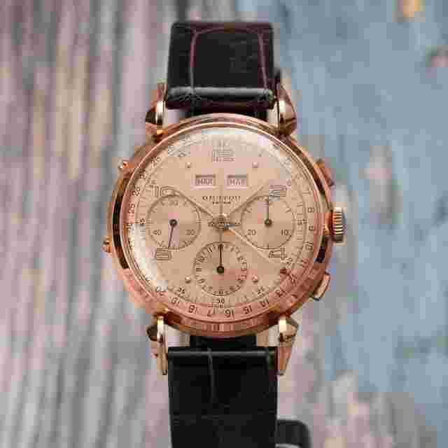 Orator
                           
                                 Chronograph Triple Date Jumbo Rose Gold 18K Valjoux 72C 2 Year Warranty