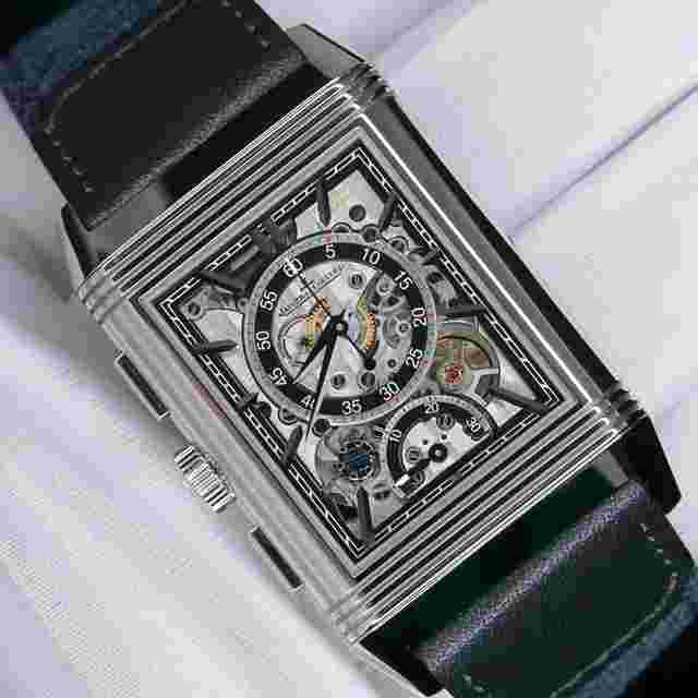 Jaeger-LeCoultre Reverso
                           
                                 Tribute Chronograph Blue EXTRA STRAP COMPLETE SET MINT CONDITION Q389848J