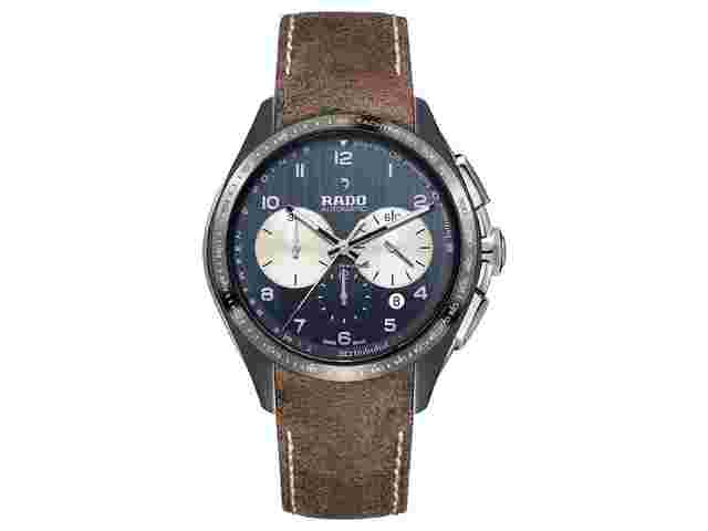 Rado HyperChrome Chronograph
                           
                                 Gent Automatic Chronograph XXL Limited Edition Tennis Collection Plasmakeramik blaues Zifferblatt Lederband