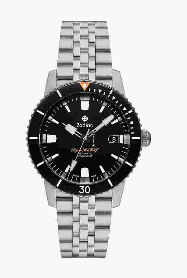 Zodiac Sea Wolf
ZO9296 Super Sea Wolf Compression Diver 40 mm Automatic Men's Watch
