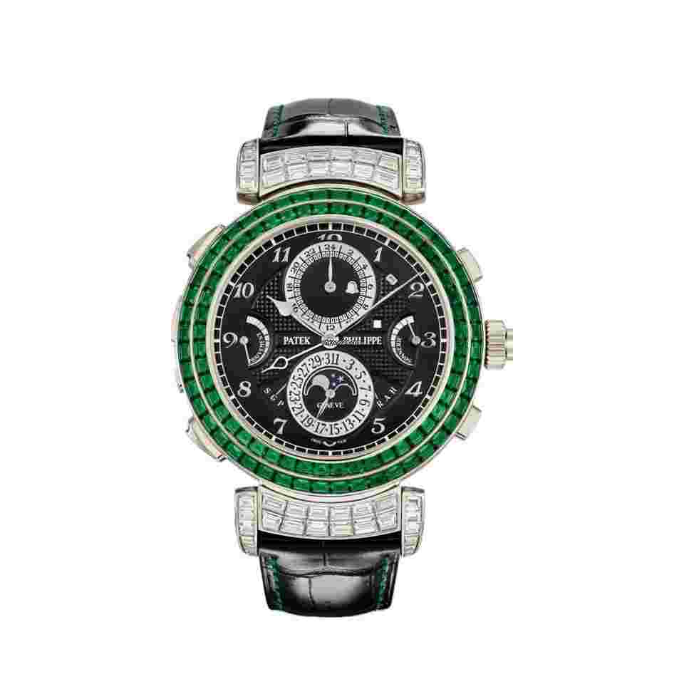 Patek Philippe Grandmaster Chime
                           
                                 Grand Complications 6300/403G-001 Grandmaster Chime White Gold Emeralds