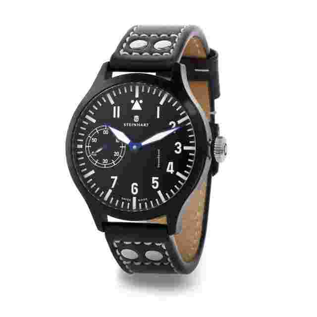 Steinhart
                           
                                 Nav B-Uhr 47mm Handwinding Black Men Watch ETA Unitas 6497-1 107-0371