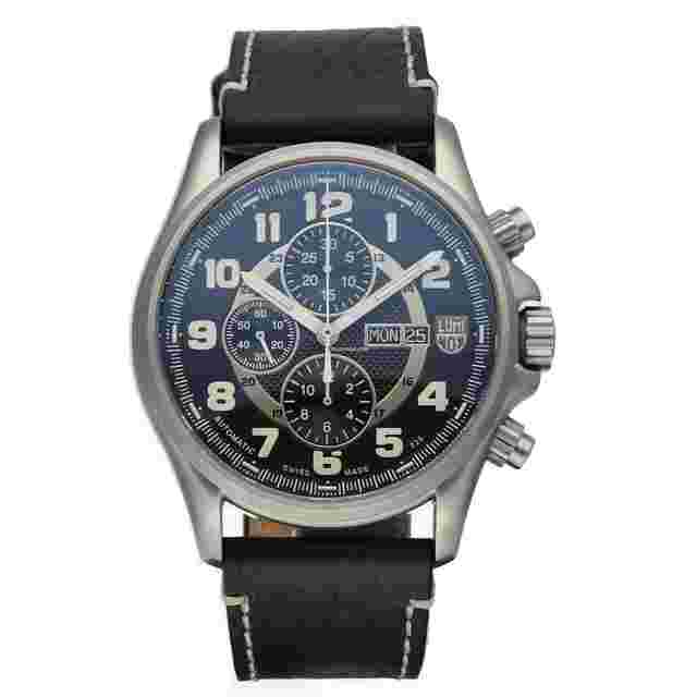 Luminox Field Automatic
                           
                                 XL.1861 Chrono 48 mm Steel Leather Valjoux Automatic Pilot Men's Watch