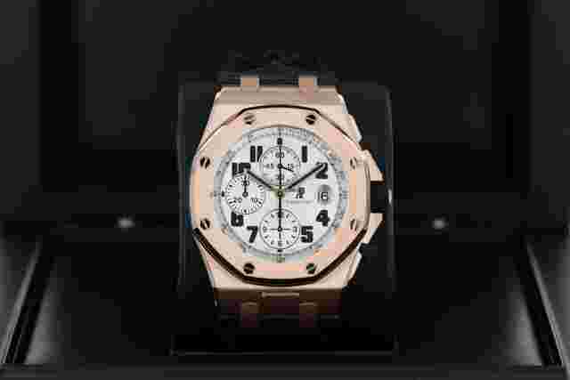 Audemars Piguet Royal Oak Offshore Chronograph
                           
                                 Safari Arabic 'Half-Brick' 18kt Rose Gold RARE 26170OR.OO.1000OR.01