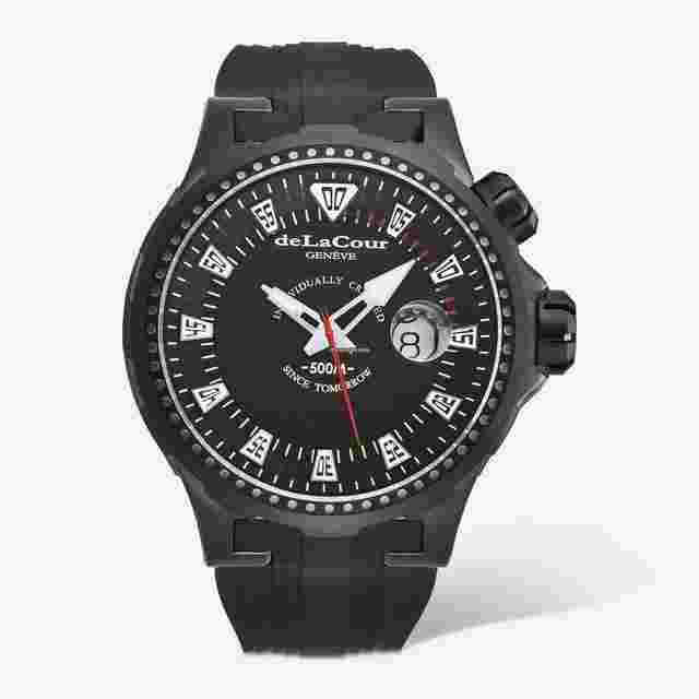 DeLaCour
                           
                                 'Promess' Deep Diver Titanium Black DLC Men's Automatic Watch