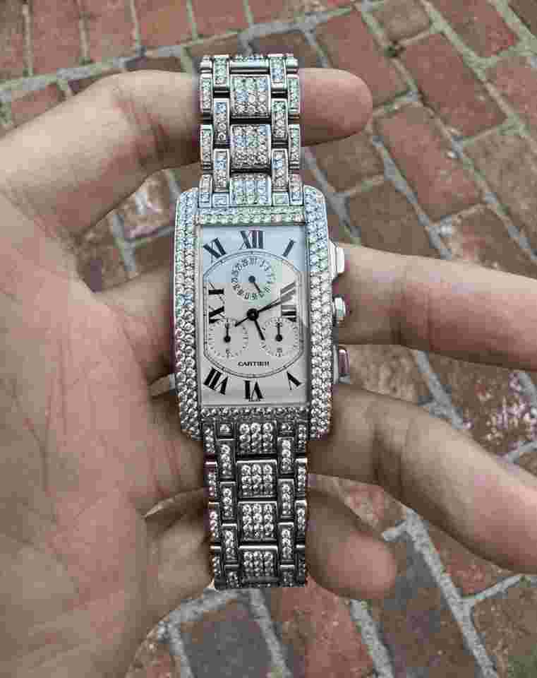 Cartier Tank Américaine
                           
                                 2312 Tank Americaine White Gold Full Pave Diamonds