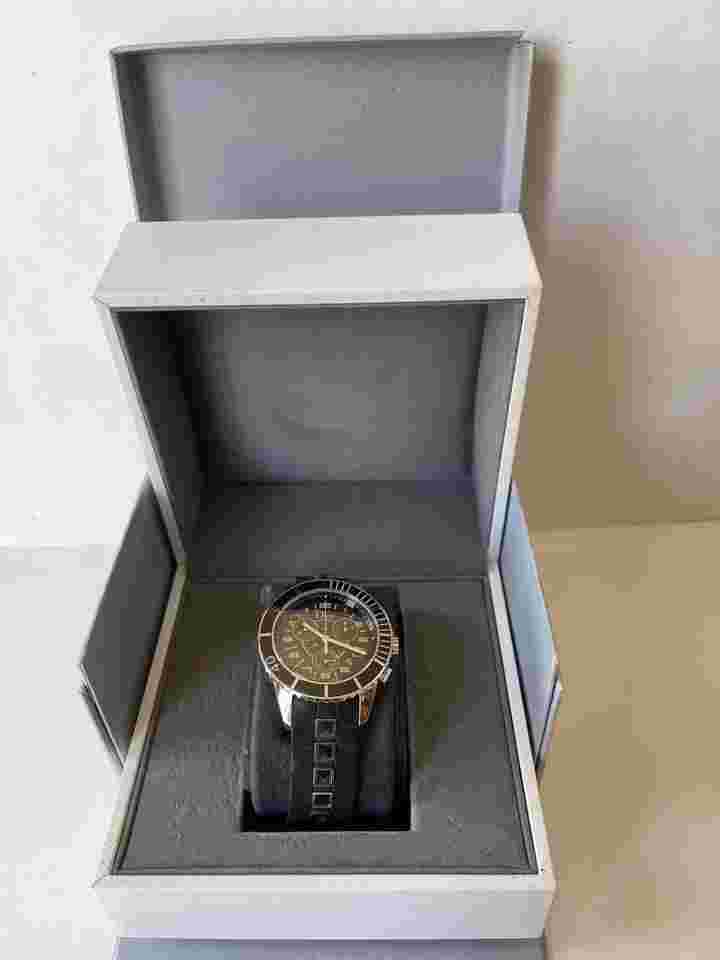 Dior Christal Cristian Dior Christal Chronograph Calendar Quick Set Date Black Retailing Bezel Swiss