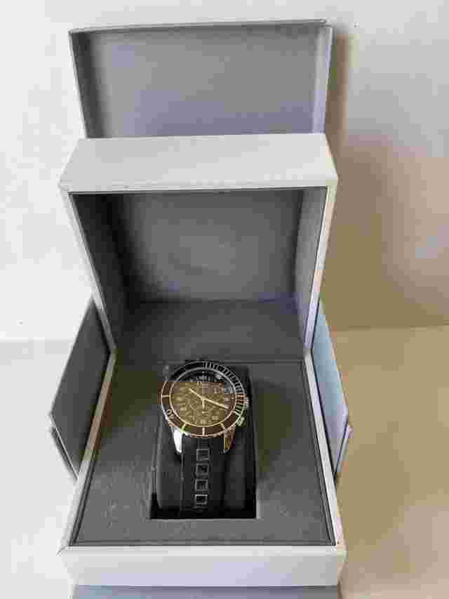 Dior Christal Cristian Dior Christal Chronograph Calendar Quick Set Date Black Retailing Bezel Swiss