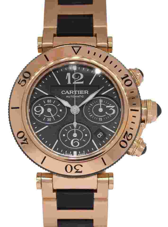 Cartier Pasha Seatimer
Chronograph 18k Rose Gold Mens 42mm Watch W301980M 3066