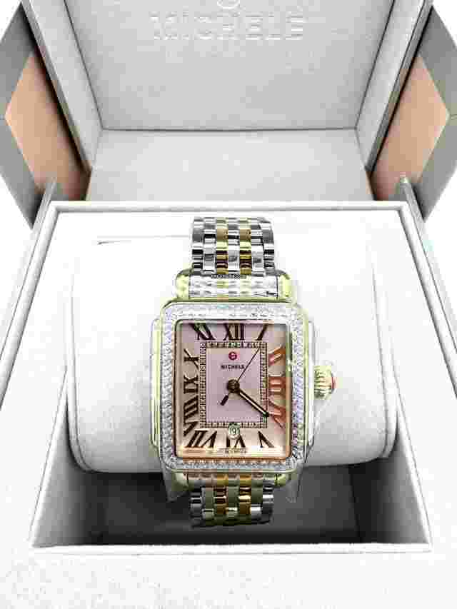 Michele Deco
                           
                                 Madison Two-Tone 18K Gold-Plated Diamond Watch MWW06T000266