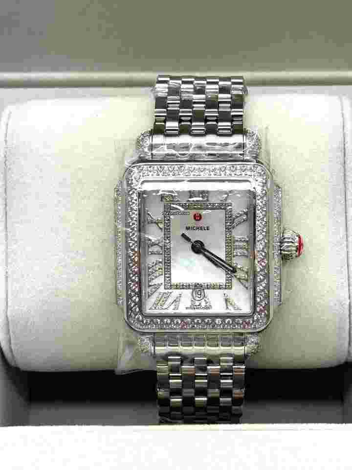 Michele Deco
                           
                                 Madison Pink Sapphire Limited Edition Steel Watch MWW06T000268