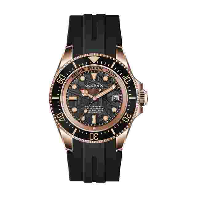 OceanX Sharkmaster 1000 Meteorite 44mm Men Diver Watch Auto SMS1001M Limited Edition