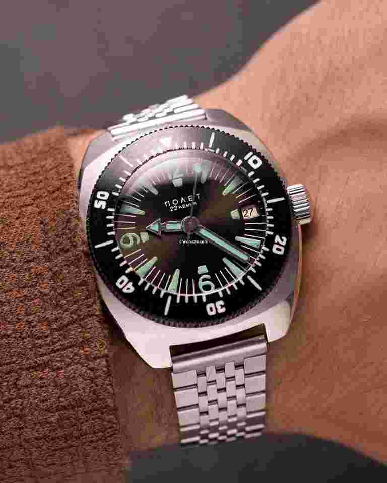 Poljot
                           
                                 Amphibia 100M - Vintage Soviet Diver's Watch Rare collection watches Military watch