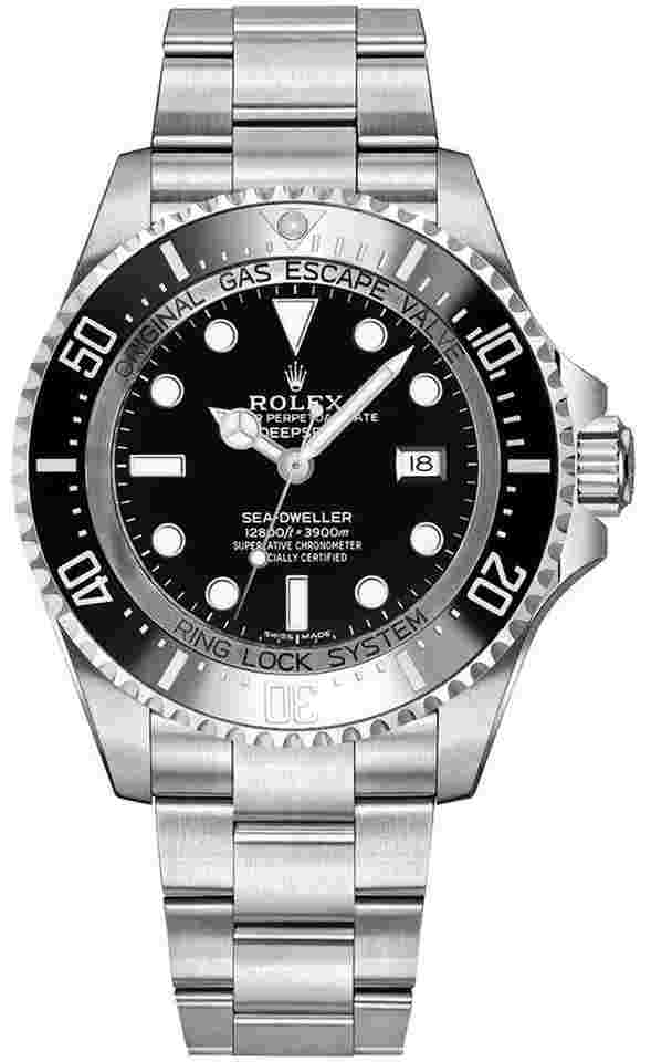 Rolex Sea-Dweller Deepsea
Black Dial Oystersteel Men's Watch 116660-0001