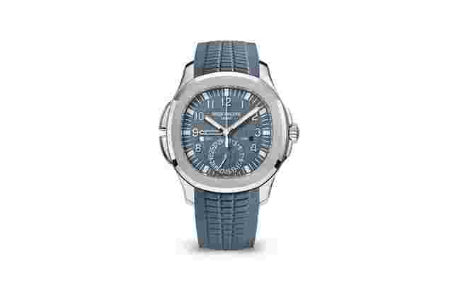 Patek Philippe Aquanaut
                           
                                 Travel Time 5164G White Gold Blue Dial and Rubber Strap New Model 2024