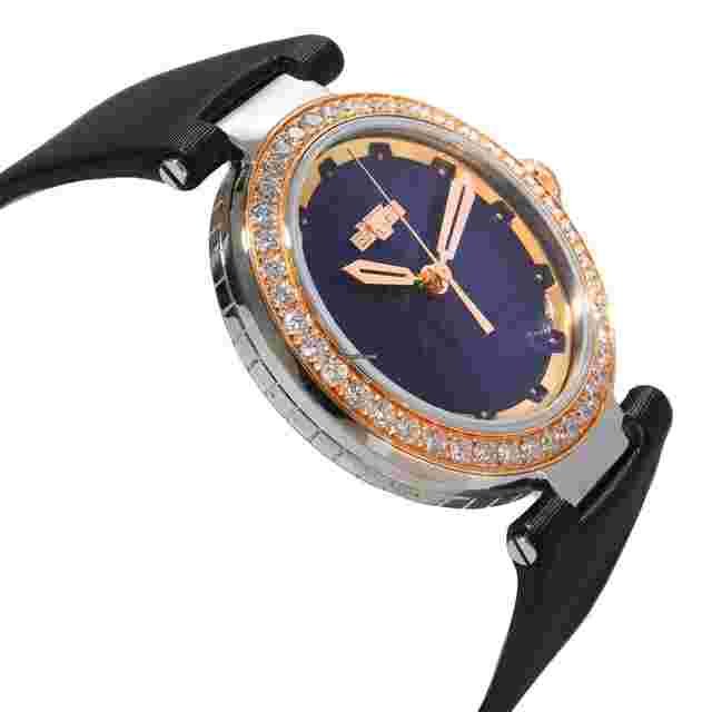 Dewitt
                           
                                 Blue Empire BEM.QZ.001-BLK Unisex Watch in 18kt Stainless Steel/Rose Gold