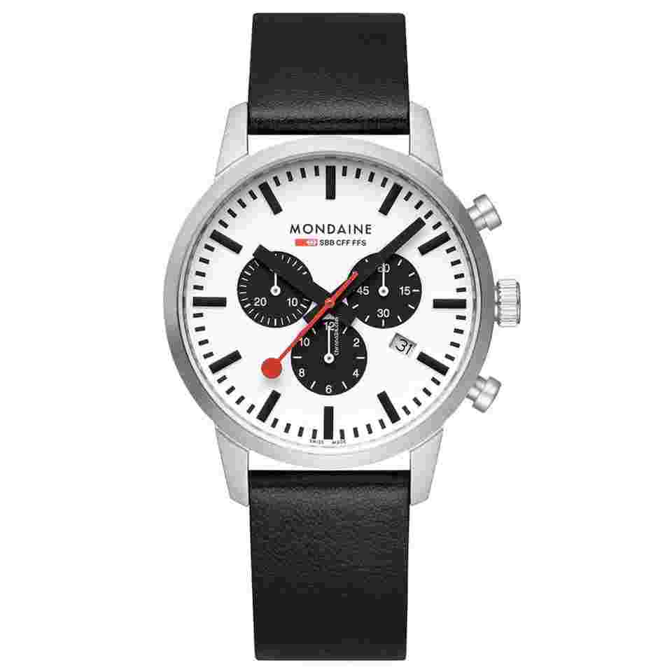 Mondaine
                           
                                 MSD.41410.LBV Neo Chronograph 41 mm Steel Leather Quartz Men's Watch