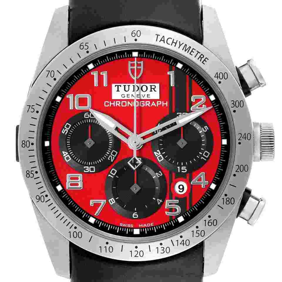 Tudor Fastrider Chrono
Ducati Chronograph Red Dial Steel Mens Watch 42000D Box Card