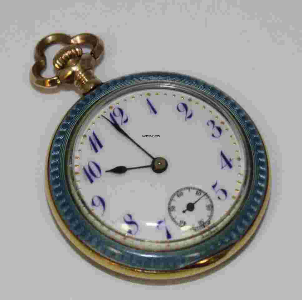 Gruen
                           
                                 Vintage Gruen 14k Solid Yellow Gold White Dial 31mm Pocket-watch Circa 1908