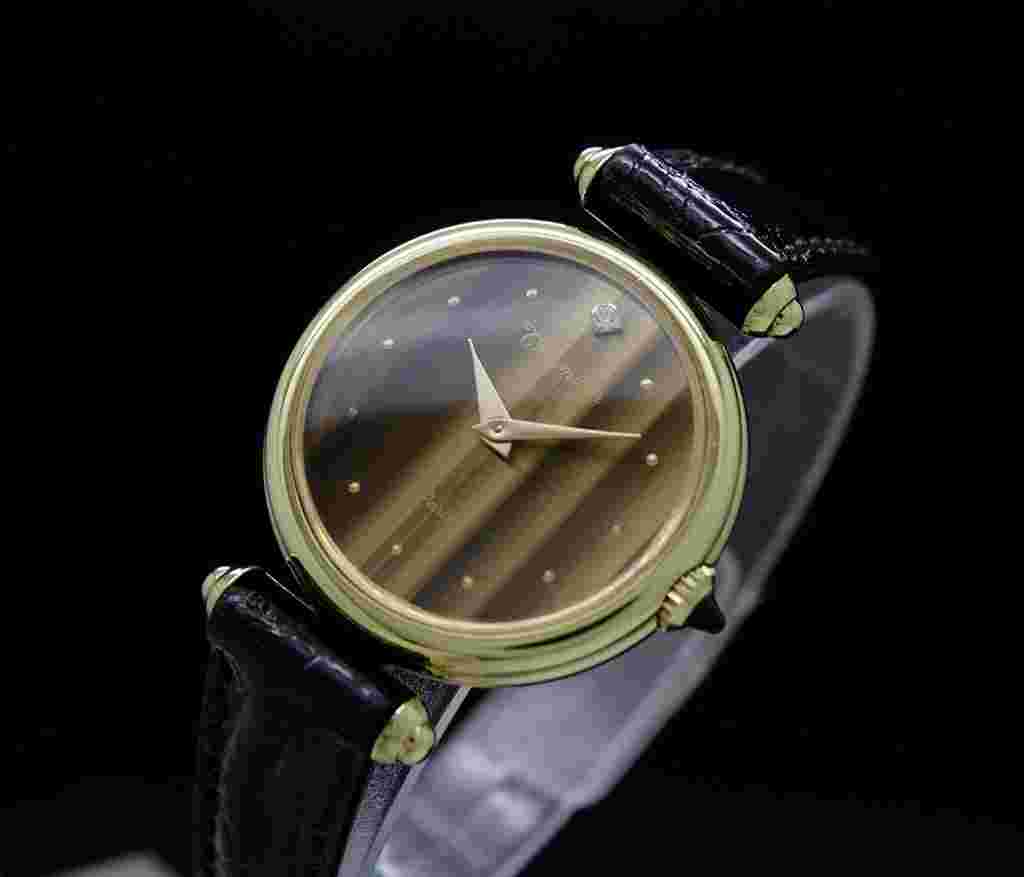 Thermidor Paris New Old Stock tiger's eye color stone mechanical vintage NOS SERVICED WARRANTY