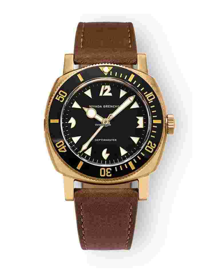 Nivada
                           
                                 IN STOCK - Depthmaster Bronze 14123A - Brown Leather Strap - Nivada Grenchen AD