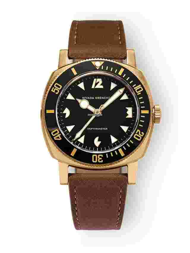 Nivada
                           
                                 IN STOCK - Depthmaster Bronze 14123A - Brown Leather Strap - Nivada Grenchen AD