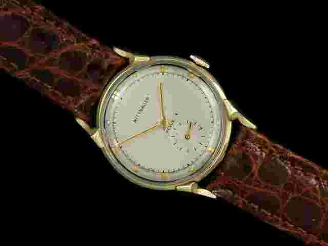 Wittnauer
                           
                                 1949 Vintage 14K Gold Mens Watch - Owned & Worn by Yankee Baseball Great Lefty Gomez