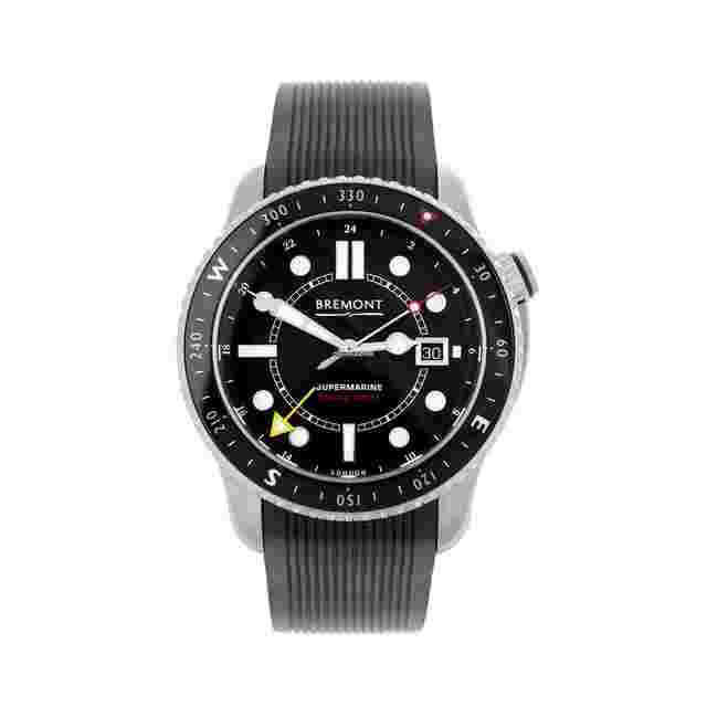 Bremont
                           
                                 Supermarine Terra Nova GMT Titanium Black Dial 42mm 40990702 Full Set