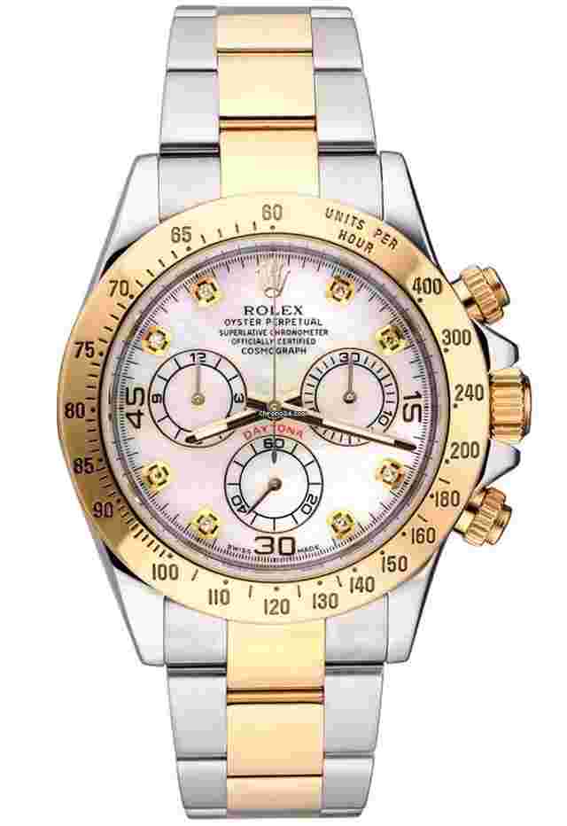 Rolex Daytona
                           
                                 Cosmograph Daytona Perlmutt Diamant-Zifferblatt 116523
