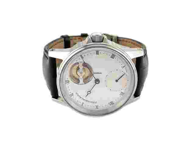 Schaumburg
                           
                                 Classic II Handmade 84 Handaufzug Edelstahl 42mm weißes Zifferblatt schwarzes Lederband Full Set Occasion Neu