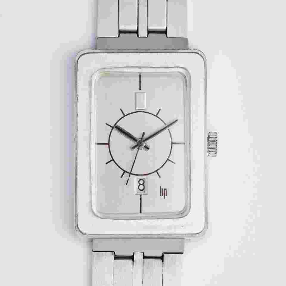 Lip Raro Orologio LIP Vintage Rettangolare 511213 (Serviced) con datario